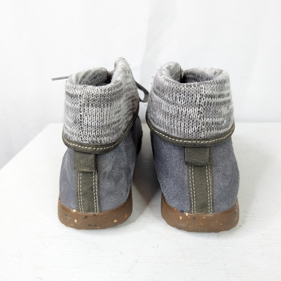 Chaco Barbary Fold Down Suede Leather Lace Up Boots - Picture 4 of 7